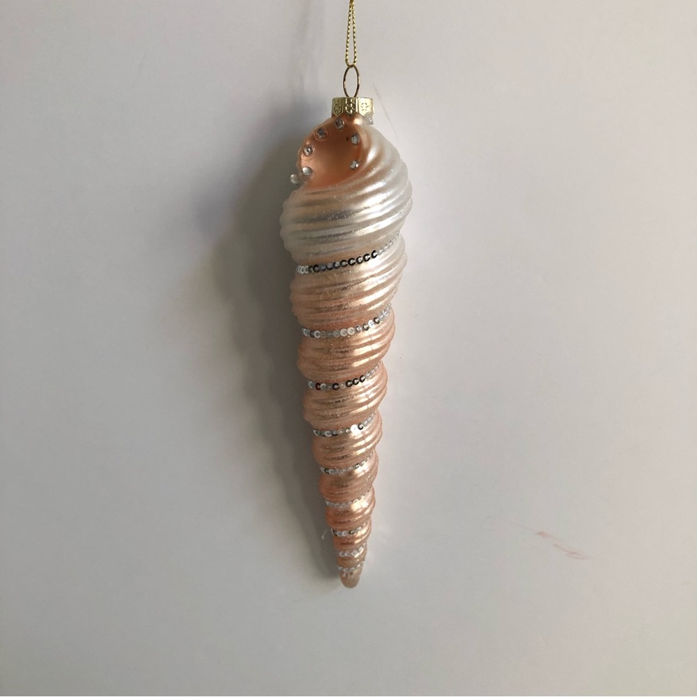 Holiday Lane At the Beach Seaside Conch Ornament, NWT